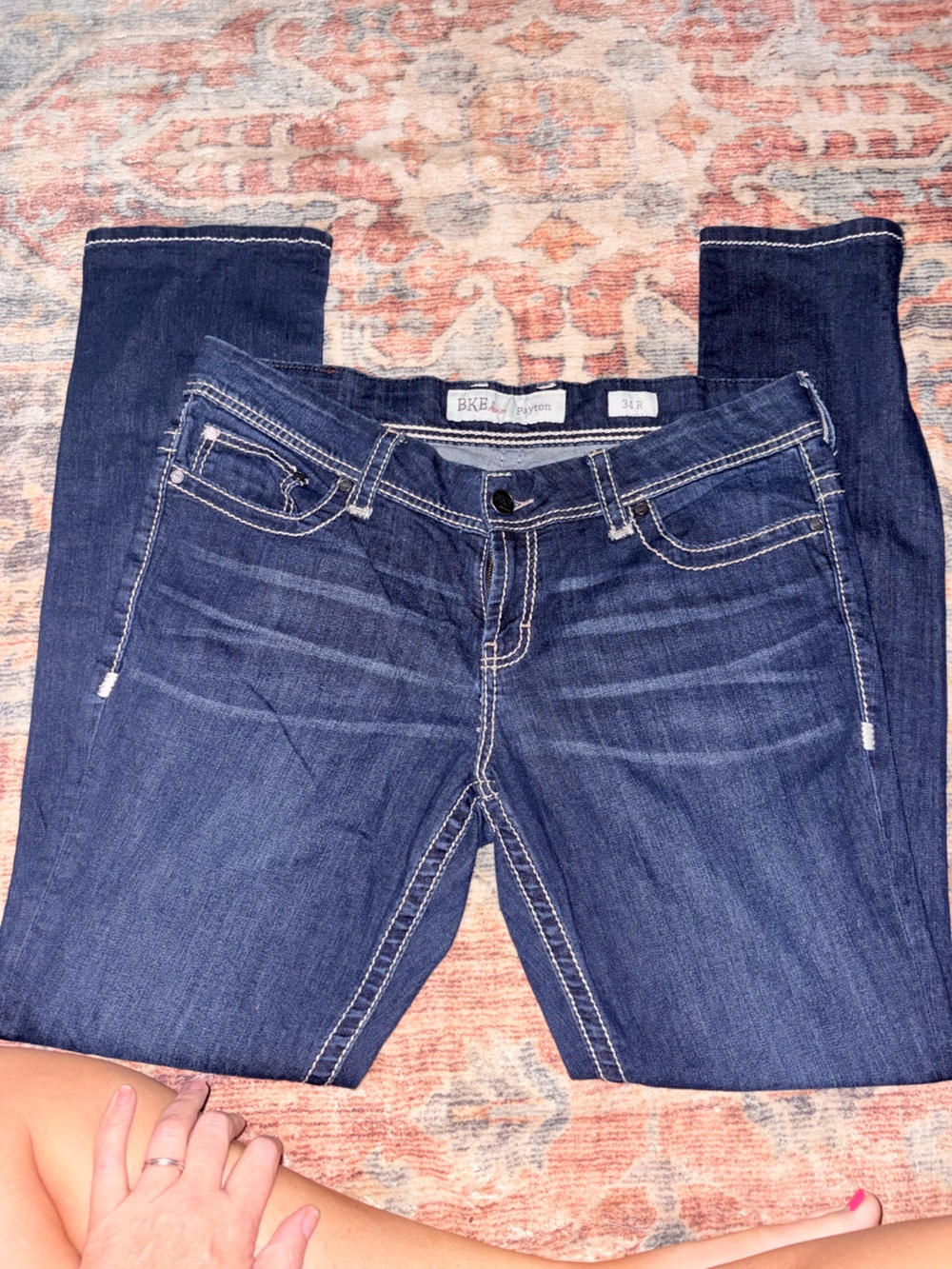 BKE Women's Skinny Jeans - Dark Blue Wash